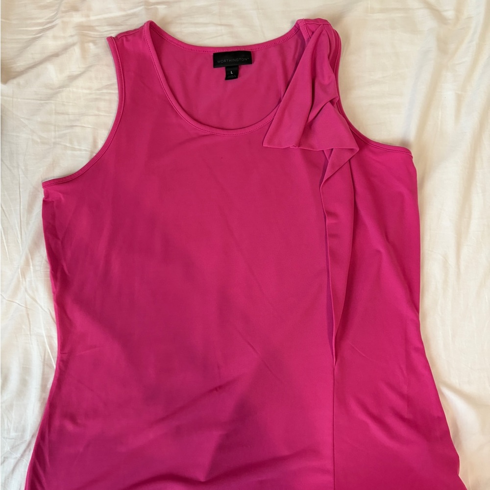 Worthington Pink Sleeveless Blouse